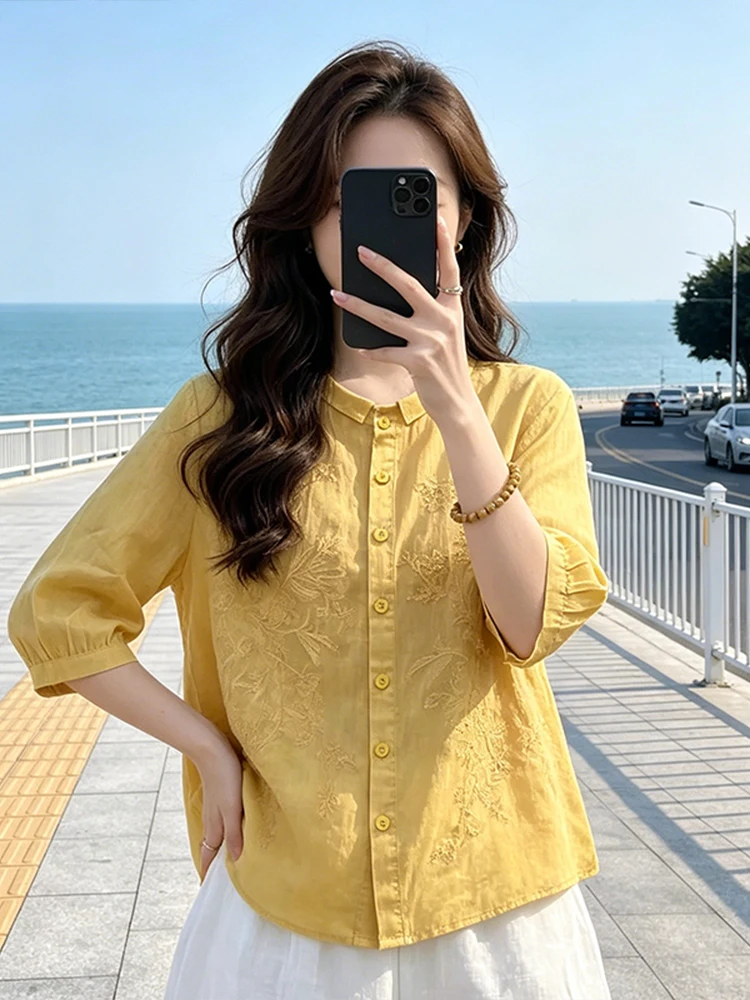 Casual Style Women's Shirt Summer Loose Fit Slimming College Trend Versatile Casual Top Ageless Fashion High End Feel
Casual Style Women's Shirt Summer Loose Fit Slimming College Trend Versatile Casual Top Ageless Fashion High End Feel