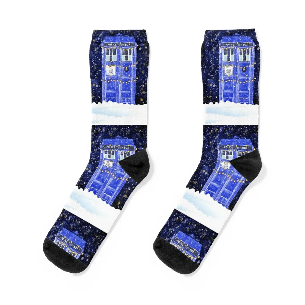 Blue Police Box With Christmas Lights Snow and Stars Socks christmass gift Wholesale Run tennis Men Socks Luxury Brand Women's
Blue Police Box With Christmas Lights Snow and Stars Socks christmass gift Wholesale Run tennis Men Socks Luxury Brand Women's
