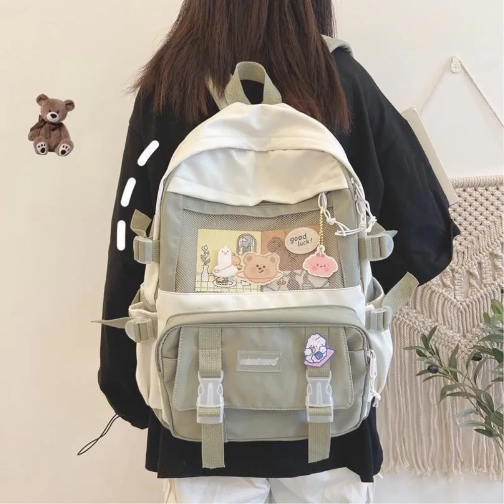Водонепроницаемый нейлоновый холщовый школьный рюкзак Harajuku, корейский стиль, большой вместительный рюкзак, школьный рюкзак в студенческом стиле, школьная сумка для студентов
Водонепроницаемый нейлоновый холщовый школьный рюкзак Harajuku, корейский стиль, большой вместительный рюкзак, школьный рюкзак в студенческом стиле, школьная сумка для студентов