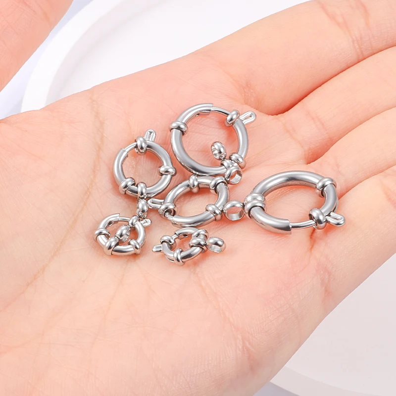 Wholesale Stainless Steel Figure Eight Spring Opening Buckle Clasp for DIY Necklace Bracelet Jewelry Making Accessories
Wholesale Stainless Steel Figure Eight Spring Opening Buckle Clasp for DIY Necklace Bracelet Jewelry Making Accessories
