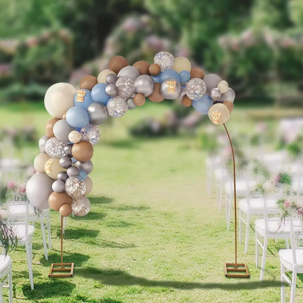 7.5x7.5FT Metal Arch Frame Gold - Stable Square Base Reusable, Iron Material Smooth Surface, for Wedding Birthday Baby Shower
7.5x7.5FT Metal Arch Frame Gold - Stable Square Base Reusable, Iron Material Smooth Surface, for Wedding Birthday Baby Shower