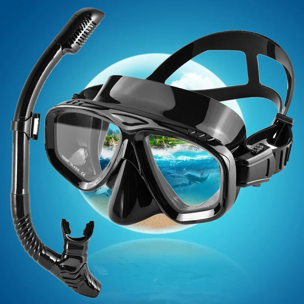 Dry Snorkel Set Diving Mask Professional Scuba Swimming Goggles Anti-Leak Anti-Fog Wide View Tempered Glass Lenses Adults Youth
Dry Snorkel Set Diving Mask Professional Scuba Swimming Goggles Anti-Leak Anti-Fog Wide View Tempered Glass Lenses Adults Youth