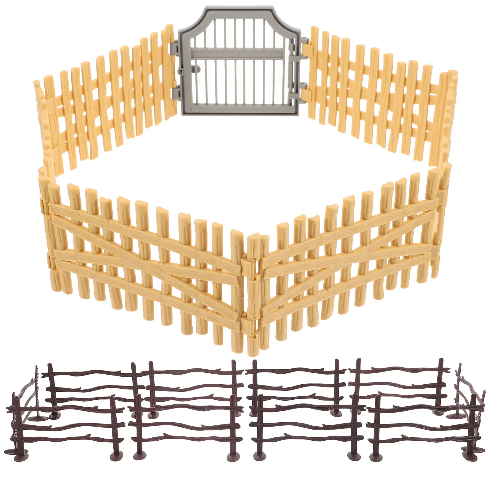 1Set Smooth Surface Plastic Mini Fence Unique Design Realistic Appearance Miniature Garden Fence Decor for DIY Micro Landscape
1Set Smooth Surface Plastic Mini Fence Unique Design Realistic Appearance Miniature Garden Fence Decor for DIY Micro Landscape