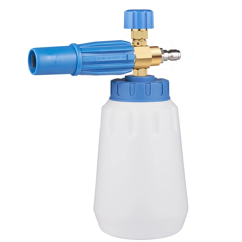 Car Washer Foam Cannon 1/4 Inch Connector High Pressure Car Wash Snow Foam Lance 1000ml Foam Spray Adjust Foam Fan Shape Nozzle
Car Washer Foam Cannon 1/4 Inch Connector High Pressure Car Wash Snow Foam Lance 1000ml Foam Spray Adjust Foam Fan Shape Nozzle