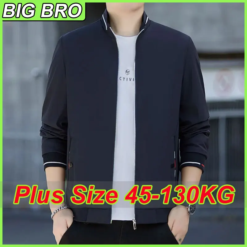 Plus Size Slim Fit Stand Collar Jacket for Men Casual Business Coat Young Middle-aged Solid Color Jacket Outerwear Male Clothing
Plus Size Slim Fit Stand Collar Jacket for Men Casual Business Coat Young Middle-aged Solid Color Jacket Outerwear Male Clothing