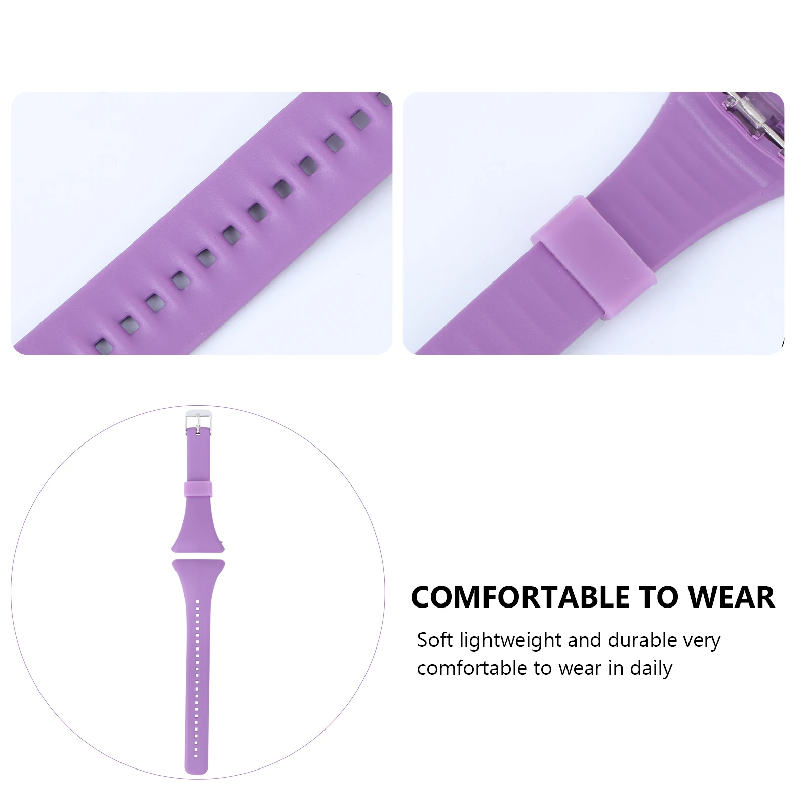 Fashion Replacement Plastic Watch Band Strap Purple Quick Release Compatible Ft4 Ft7 Durable Comfortable Skin-Friendly
Fashion Replacement Plastic Watch Band Strap Purple Quick Release Compatible Ft4 Ft7 Durable Comfortable Skin-Friendly
