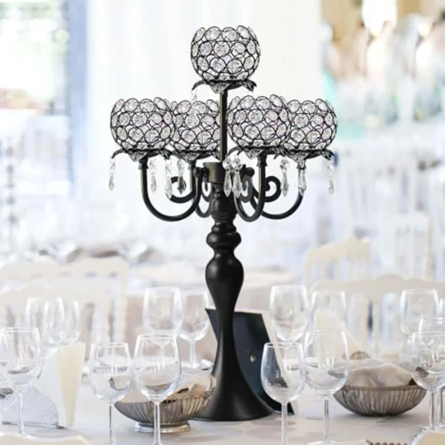 5 Inch 5-Arm Tea Light Crystal Candle Holder/Candlestick Exquisite and Gorgeous Crystal Candelabra Table Centerpiece for Weddin
5 Inch 5-Arm Tea Light Crystal Candle Holder/Candlestick Exquisite and Gorgeous Crystal Candelabra Table Centerpiece for Weddin