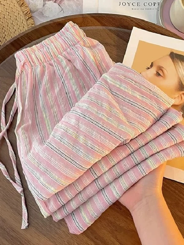 plus Size Lazy Style Stripe Elastic Waist Cotton Wide Leg Pants Japanese Style Loose Fit Summer Breathable Ladies Tr...
plus Size Lazy Style Stripe Elastic Waist Cotton Wide Leg Pants Japanese Style Loose Fit Summer Breathable Ladies Tr...