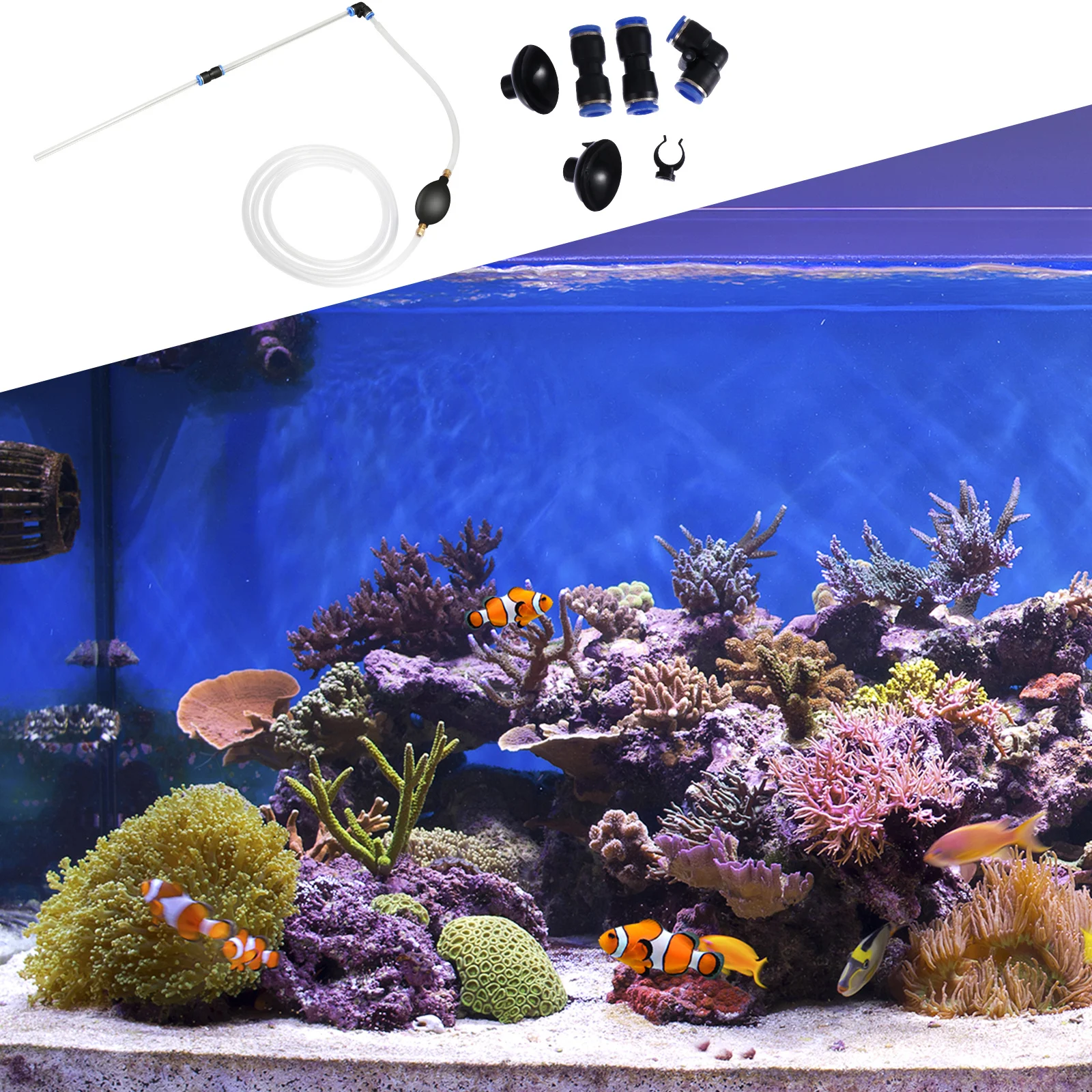 3Pcs Aquarium Water Changer Siphon Cleaner Fish Tank Tool Durable PVC Rubber Simple Use Gift Idea Aquarium Tool
3Pcs Aquarium Water Changer Siphon Cleaner Fish Tank Tool Durable PVC Rubber Simple Use Gift Idea Aquarium Tool