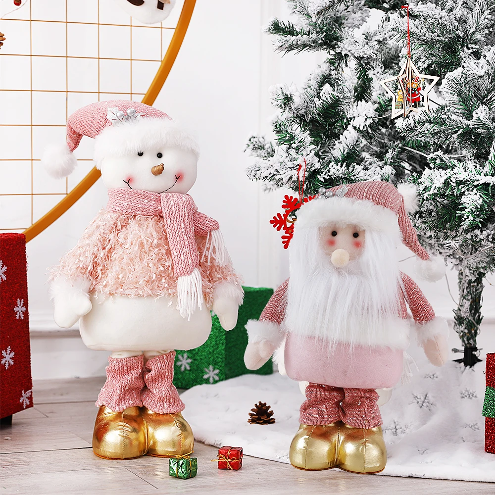 1Pc Large Pink Retractable Santa Claus Snowman Plush Standing Doll Home Party Christmas Decoration Xmas New Year Gifts
1Pc Large Pink Retractable Santa Claus Snowman Plush Standing Doll Home Party Christmas Decoration Xmas New Year Gifts