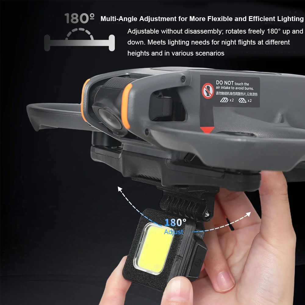 Navigation Light For DJI AVATA 2 Night Navigation Light 3-Mode LED with 180° Adjustment Built-in Battery 29mm Rise Protection
Navigation Light For DJI AVATA 2 Night Navigation Light 3-Mode LED with 180° Adjustment Built-in Battery 29mm Rise Protection