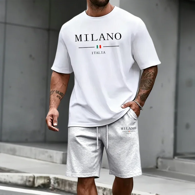 2026 Summer Italy Fashion T-shirt Outfit Home Outdoor Daily Casual Sportswear Men's Tracksuit Short Sleeve Top and Sports Shorts
2026 Summer Italy Fashion T-shirt Outfit Home Outdoor Daily Casual Sportswear Men's Tracksuit Short Sleeve Top and Sports Shorts