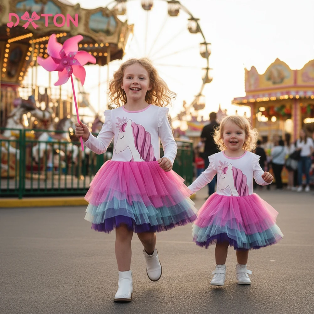 DXTON Layered Mesh Cake Kids Girls Dresses White Cotton Children Princess Tutu Dress Amusement Park Autumn Daily Casual Clothing
DXTON Layered Mesh Cake Kids Girls Dresses White Cotton Children Princess Tutu Dress Amusement Park Autumn Daily Casual Clothing