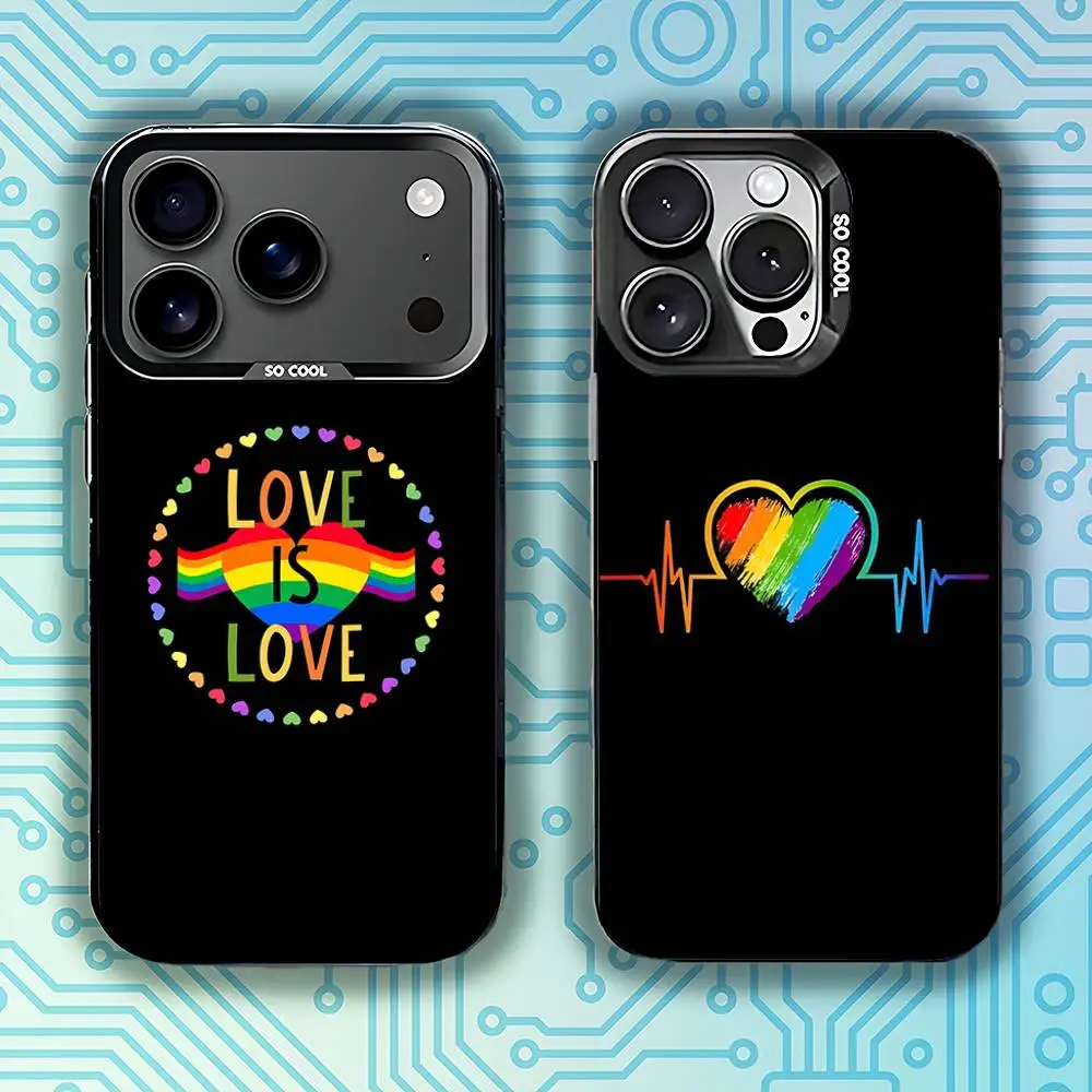 Love Is Love LGBT Rainbow Phone Case For iPhone 17,16,15,14,13,12,11,Pro,Max,Plus,E,Air,Mini Black Tpu Cover 
Love Is Love LGBT Rainbow Phone Case For iPhone 17,16,15,14,13,12,11,Pro,Max,Plus,E,Air,Mini Black Tpu Cover