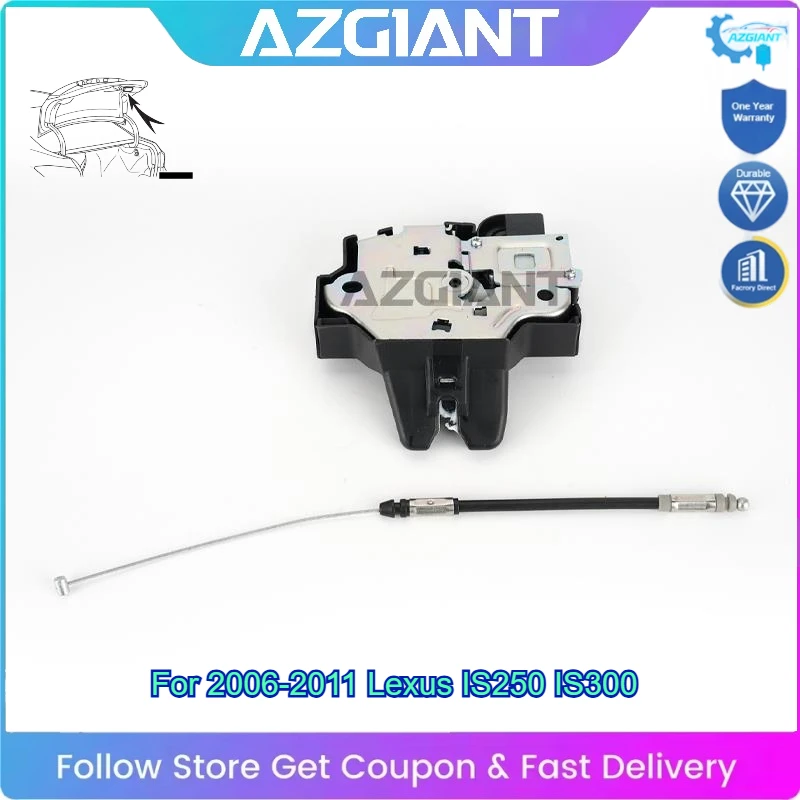 AZGIANT for 2006-2011 Lexus IS250 IS300 Car Rear Trunk Lid Tail Gate Latch Lock Actuator Replacement 3Pin EXCAT FIT 64600-53040
AZGIANT for 2006-2011 Lexus IS250 IS300 Car Rear Trunk Lid Tail Gate Latch Lock Actuator Replacement 3Pin EXCAT FIT 64600-53040