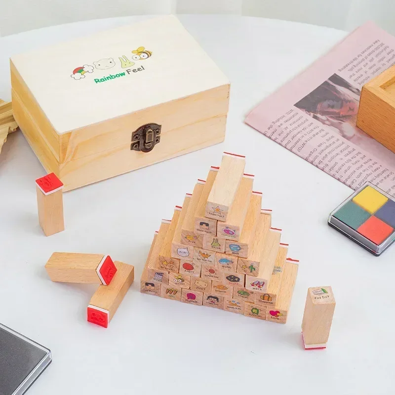 Creative Stationery Cute Rabbit Cat Wooden Box Diary Seal Handbook Decoration Set 40 Pieces 4 Choices
Creative Stationery Cute Rabbit Cat Wooden Box Diary Seal Handbook Decoration Set 40 Pieces 4 Choices