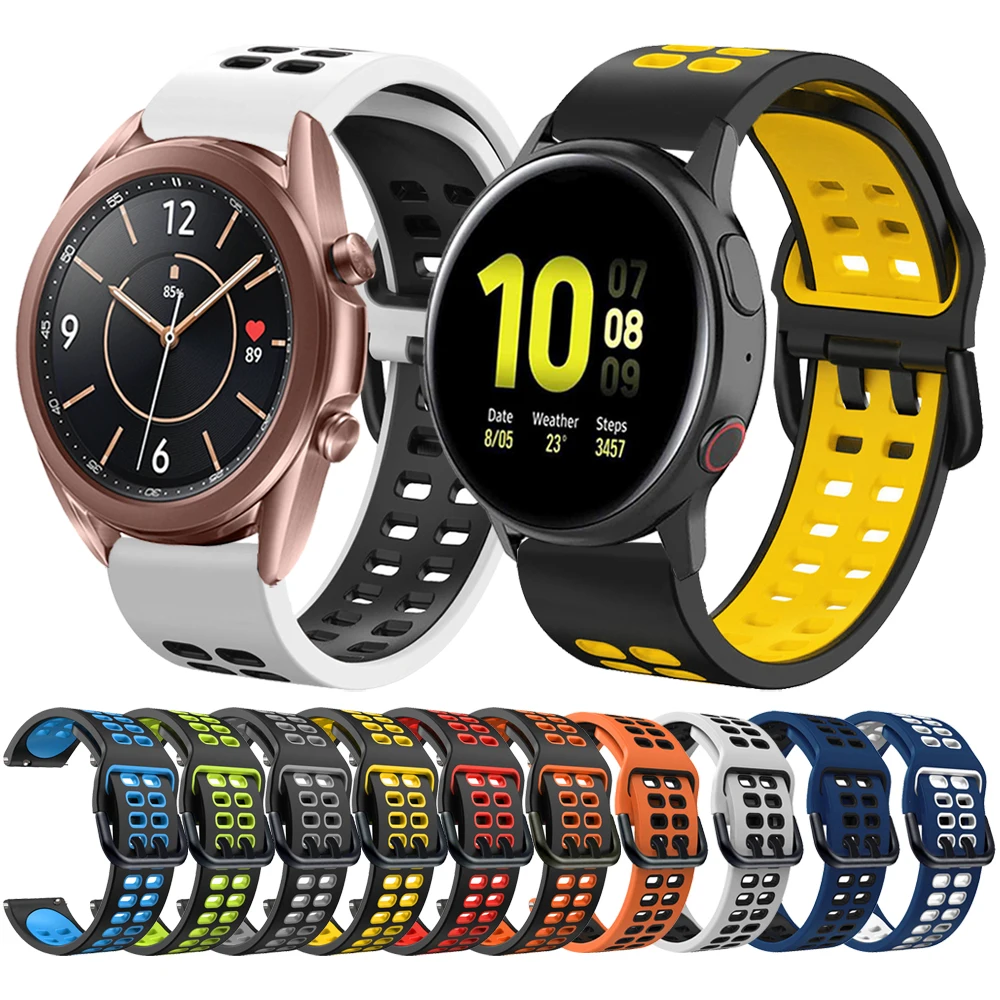 20mm Smartwatch Band For Samsung Galaxy Watch Active 2 44mm 40mm/Galaxy Watch 3 41mm/42 Sport Silicone Strap Bracelet Watchband
20mm Smartwatch Band For Samsung Galaxy Watch Active 2 44mm 40mm/Galaxy Watch 3 41mm/42 Sport Silicone Strap Bracelet Watchband