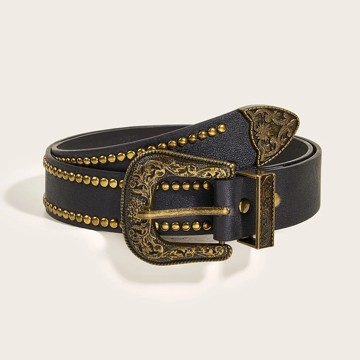 Vintage Rivet Brown Y2K Belts for Women Luxury Designer Brand Buckle Pin Waist Belt Female Pu Leather Hip Hop Fashion Waistband
Vintage Rivet Brown Y2K Belts for Women Luxury Designer Brand Buckle Pin Waist Belt Female Pu Leather Hip Hop Fashion Waistband
