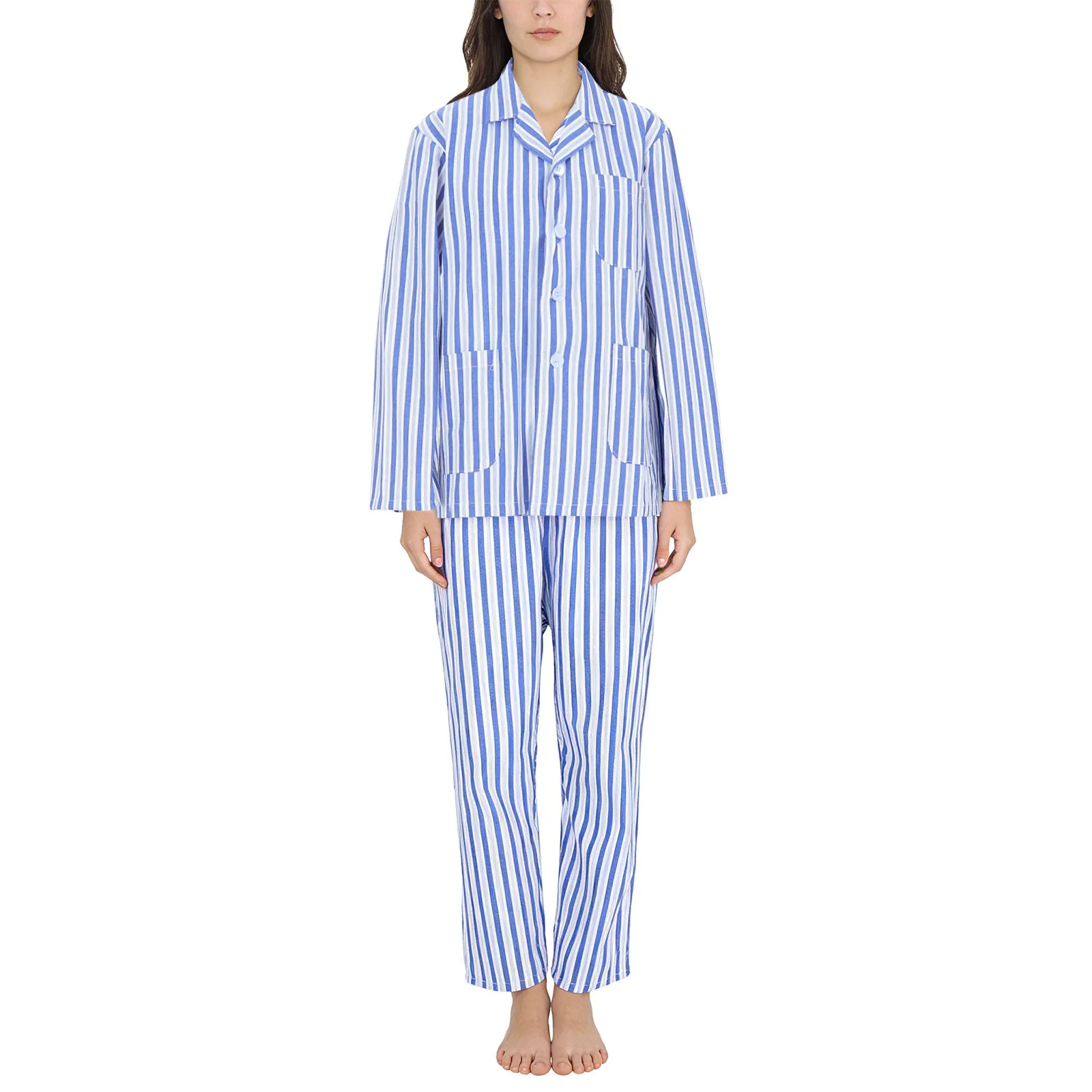 Комплект из 1 предмета: хлопковая пижама для пациентов, удобная, с длинным рукавом, сине-белая в полоску, размер M, подходит для больниц и дома, для взрослых.
Комплект из 1 предмета: хлопковая пижама для пациентов, удобная, с длинным рукавом, сине-белая в полоску, размер M, подходит для больниц и дома, для взрослых.