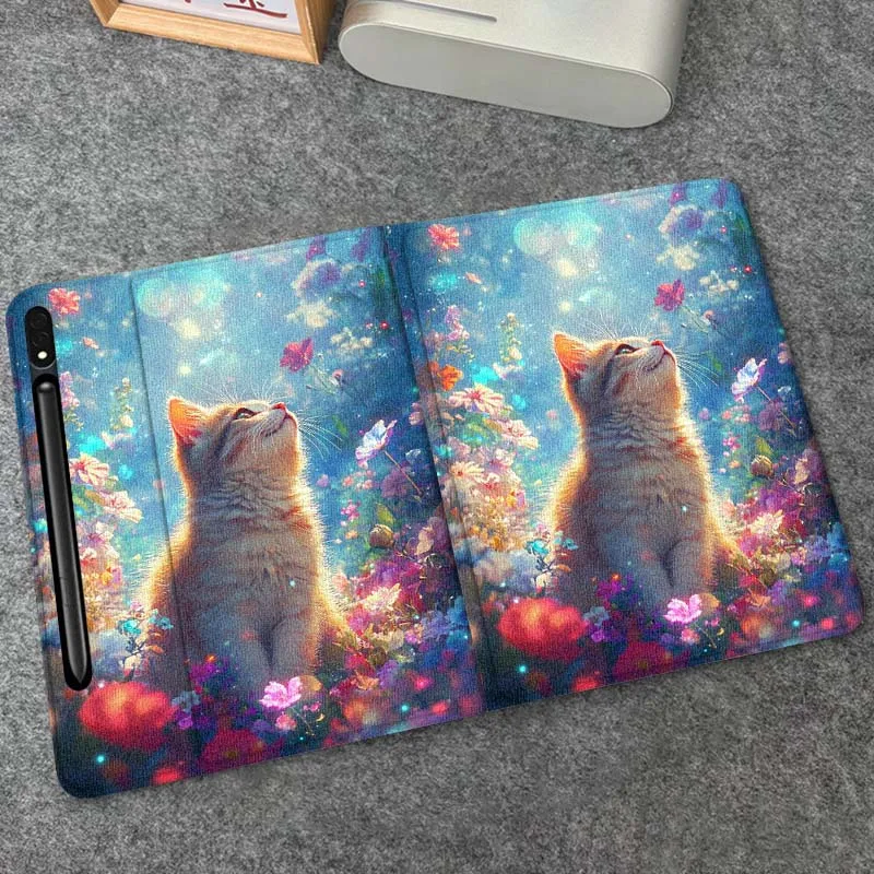 Cartoon Cat Art Flower For Samsung Galaxy Tab S9 S10 S6 S7 S8 FE Plus Lite Inch Foldable Cover Tablet Case
Cartoon Cat Art Flower For Samsung Galaxy Tab S9 S10 S6 S7 S8 FE Plus Lite Inch Foldable Cover Tablet Case