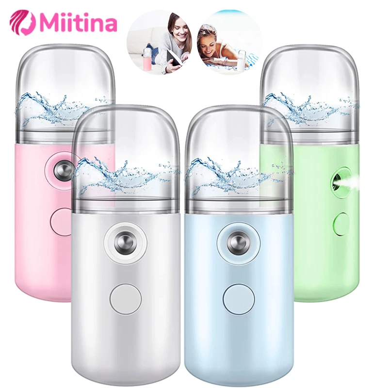 Nano Facial Hydrator Sprayer Face Steamer Nebulizer Home Travel Use Mini Rechargeable Humidifier Women Beauty Device Skin Care
Nano Facial Hydrator Sprayer Face Steamer Nebulizer Home Travel Use Mini Rechargeable Humidifier Women Beauty Device Skin Care