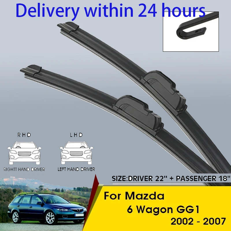 Car Wiper Blades For Mazda 6 Wagon GG1 2002-2007 Windshield Windscreen Front Window Blades 22"+18" Car Accessories
Car Wiper Blades For Mazda 6 Wagon GG1 2002-2007 Windshield Windscreen Front Window Blades 22"+18" Car Accessories