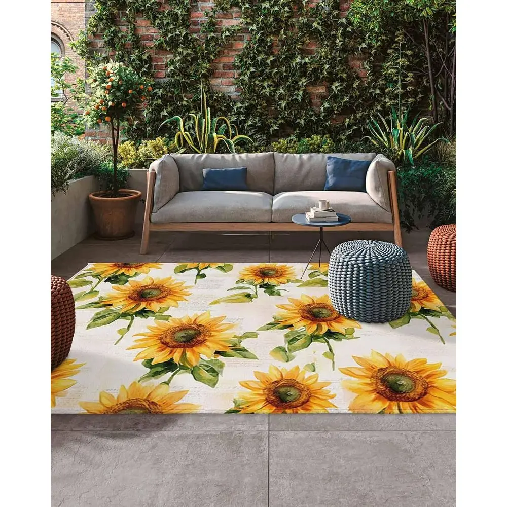 Уличный ковер 5x8 футов с акварельным дизайном Farm Blossom, подходит для патио и террасы, прочный и моющийся для заднего двора и крыльца
Уличный ковер 5x8 футов с акварельным дизайном Farm Blossom, подходит для патио и террасы, прочный и моющийся для заднего двора и крыльца