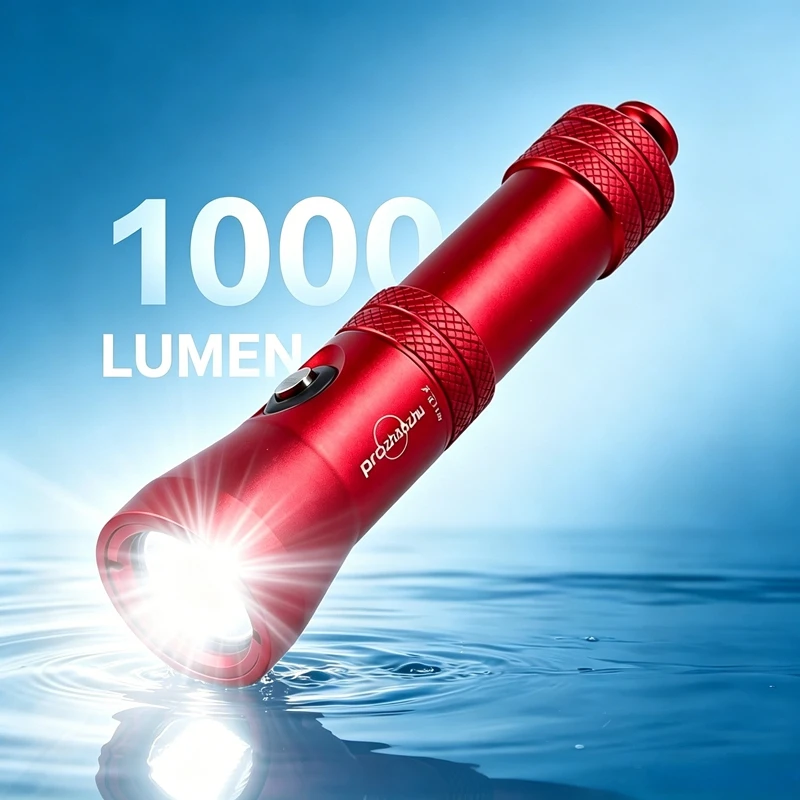 PROZHAOZHU DL-B30 1000LM Professional Scuba Diving Flashlight IP68 100M Waterproof Aluminum Alloy Rechargeable Underwater Torch
PROZHAOZHU DL-B30 1000LM Professional Scuba Diving Flashlight IP68 100M Waterproof Aluminum Alloy Rechargeable Underwater Torch
