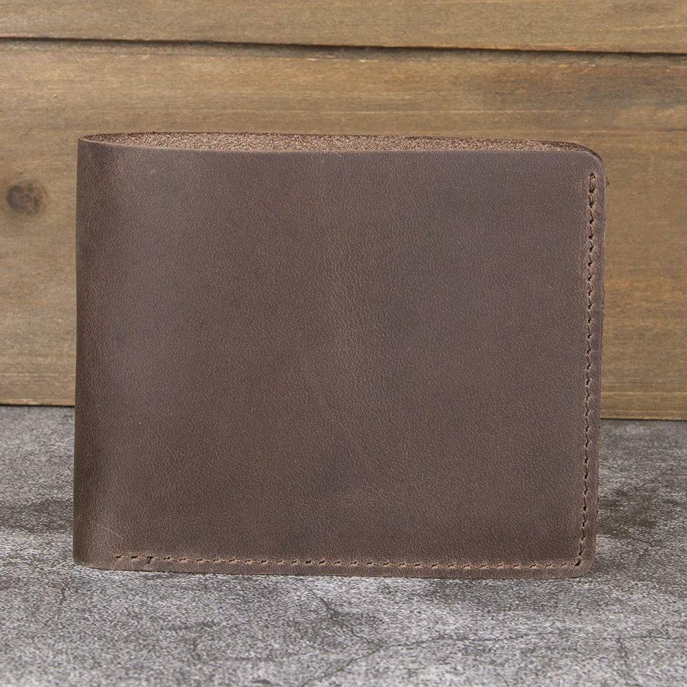 Минималистичный мужской кожаный кошелек, супертонкий, 65 г, винтажный двойной держатель для карт Crazy Horse, карманный кошелек на подкладке из натуральной кожи
Минималистичный мужской кожаный кошелек, супертонкий, 65 г, винтажный двойной держатель для карт Crazy Horse, карманный кошелек на подкладке из натуральной кожи