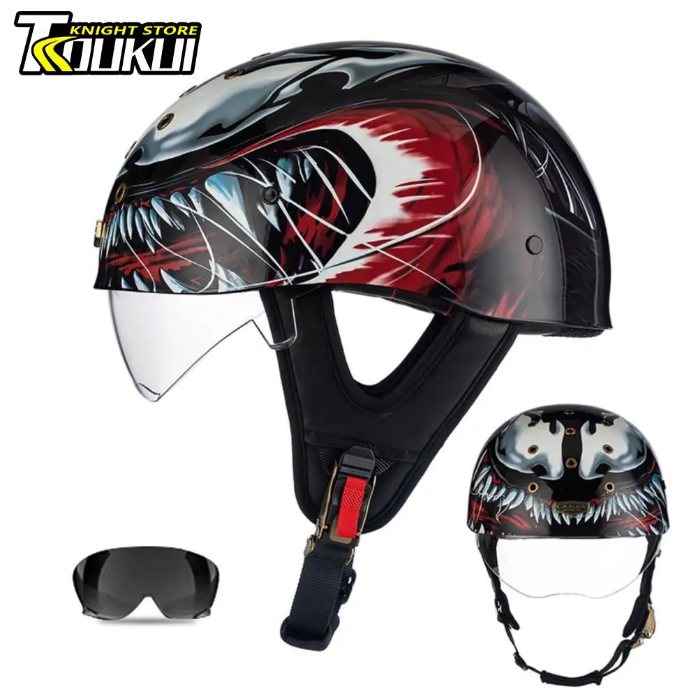 Motorcycle Half Helmet German Vintage Moto Helmet DOT Certification Scooter Casco Moto Motorcyclist Cycling Helmet Men Women
Motorcycle Half Helmet German Vintage Moto Helmet DOT Certification Scooter Casco Moto Motorcyclist Cycling Helmet Men Women