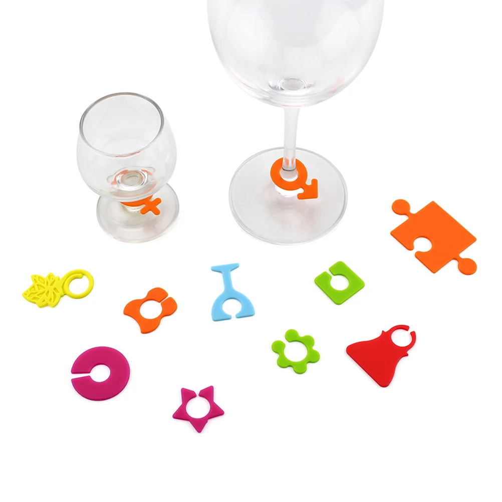 24pcs Wine Glass Labels Silicone Suction Cup Markers Reusable Party Glassware Identifier Tools For Holiday Home Use
24pcs Wine Glass Labels Silicone Suction Cup Markers Reusable Party Glassware Identifier Tools For Holiday Home Use