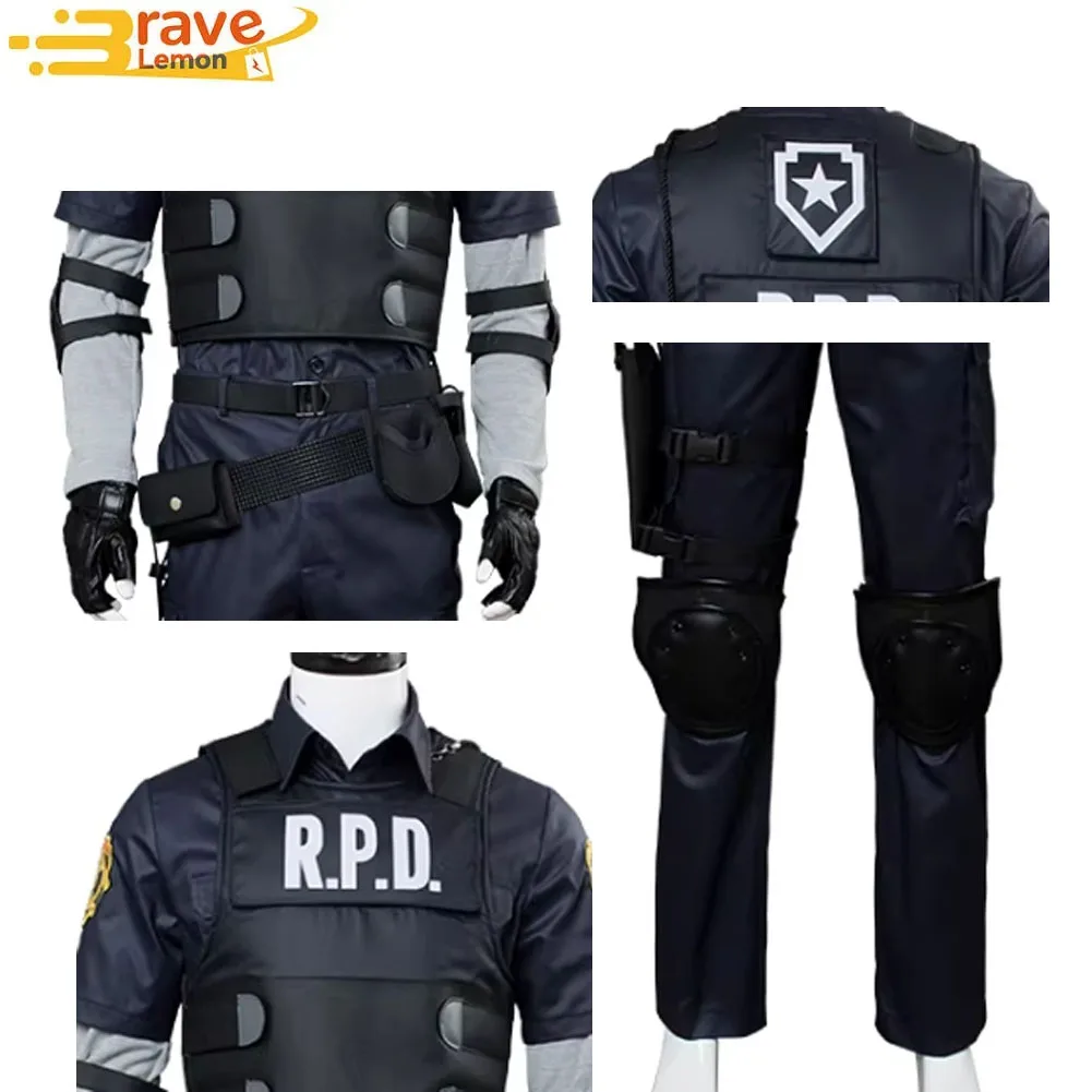Fantasia Leon Scott Cosplay Kennedy Costume Men Disguise Clothing Gloves Set Game Roleplaying Halloween Carnival Party Suit Male
Fantasia Leon Scott Cosplay Kennedy Costume Men Disguise Clothing Gloves Set Game Roleplaying Halloween Carnival Party Suit Male