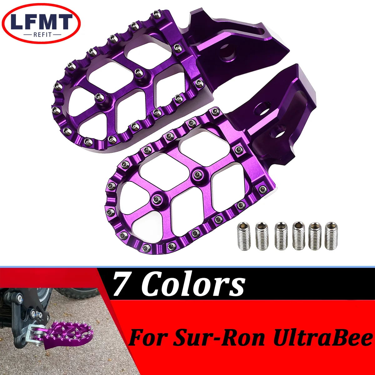 For Sur Ron Sur-Ron Surron Ultra Bee UB Electric Motocross Bike Motorcycle CNC Aluminum Footpegs Bracket Pedals Foot Pegs
For Sur Ron Sur-Ron Surron Ultra Bee UB Electric Motocross Bike Motorcycle CNC Aluminum Footpegs Bracket Pedals Foot Pegs