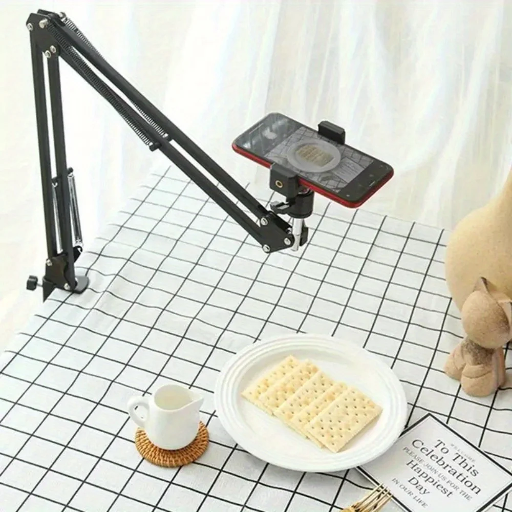 Vloging Video Stand Arm Flexible Cell Phone Holder Stand Arm Table Phone Stand Holder for Vlog Overhead Video Filming Livestream
Vloging Video Stand Arm Flexible Cell Phone Holder Stand Arm Table Phone Stand Holder for Vlog Overhead Video Filming Livestream