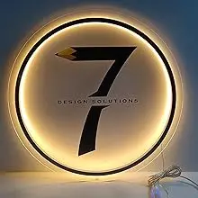 Custom Acrylic 3D Business Logo Round Backlit Illuminated Neon Sign Plate Wall Personalised Sign Office Beauty Salon Hair Studio
Custom Acrylic 3D Business Logo Round Backlit Illuminated Neon Sign Plate Wall Personalised Sign Office Beauty Salon Hair Studio