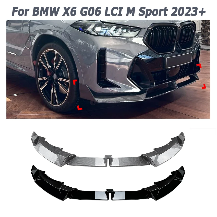 Car Front Bumper Lip for BMW X6 G06 LCI M Sport 2023+ Diffuser Splitter Bumper Spoiler Auto Parts Car Accessories
Car Front Bumper Lip for BMW X6 G06 LCI M Sport 2023+ Diffuser Splitter Bumper Spoiler Auto Parts Car Accessories