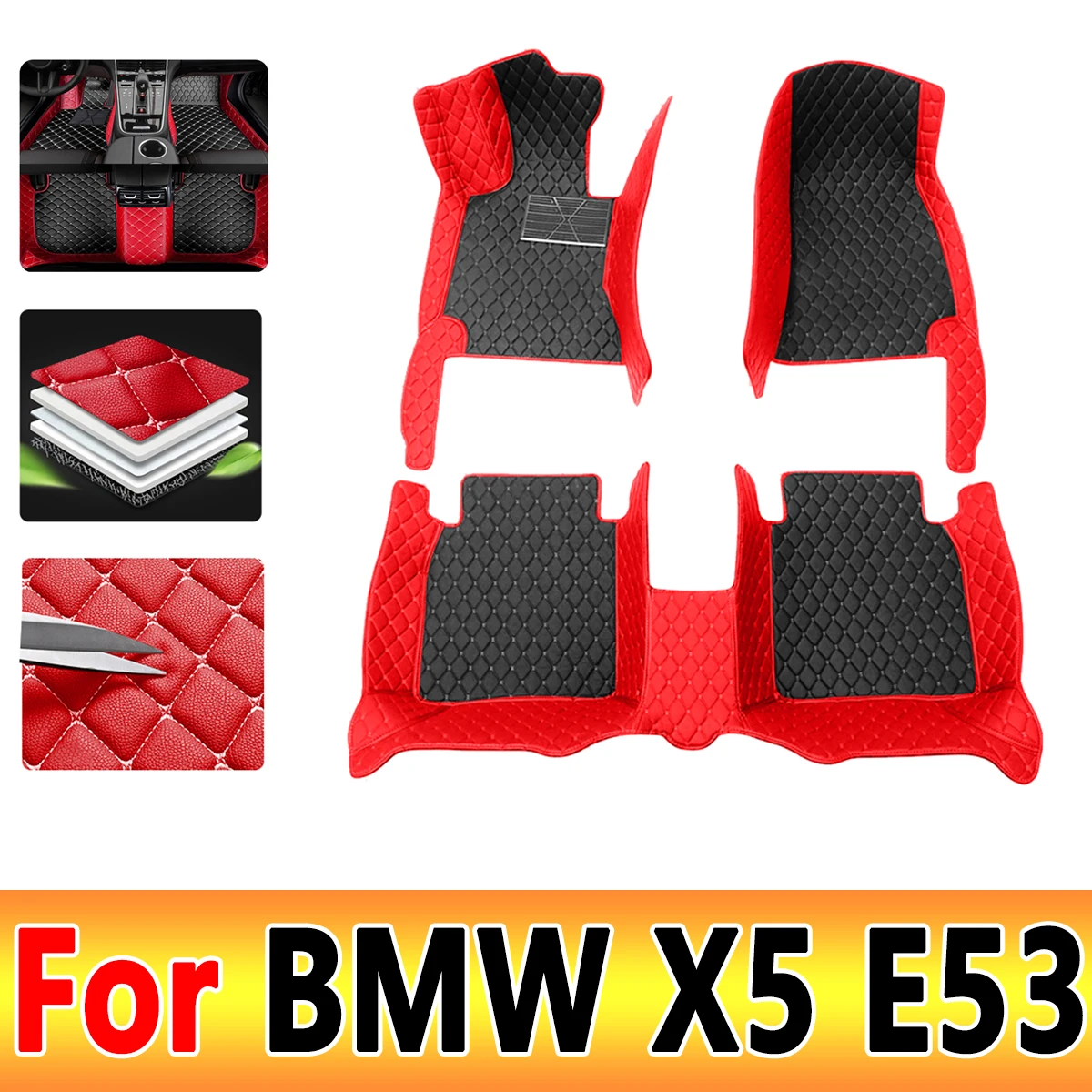 Car floor mats for BMW X5 E53 2004 2005 2006 2007 Custom auto foot Pads automobile carpet cover interior accessories
Car floor mats for BMW X5 E53 2004 2005 2006 2007 Custom auto foot Pads automobile carpet cover interior accessories