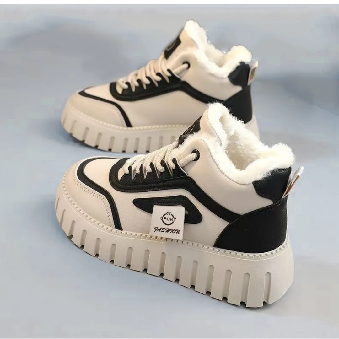 Women's warm high-top cotton shoes, women's winter fleece and thickened cotton boots, anti-slip and cold-proof outdoor snow boot
Women's warm high-top cotton shoes, women's winter fleece and thickened cotton boots, anti-slip and cold-proof outdoor snow boot