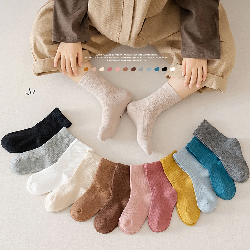 4Pairs Children Cotton Socks Solid Color Kids Mid Tube Sock 1-8Year Boy Girl Sweat-Absorbe Breathable Sports Socks Baby Footwear
4Pairs Children Cotton Socks Solid Color Kids Mid Tube Sock 1-8Year Boy Girl Sweat-Absorbe Breathable Sports Socks Baby Footwear