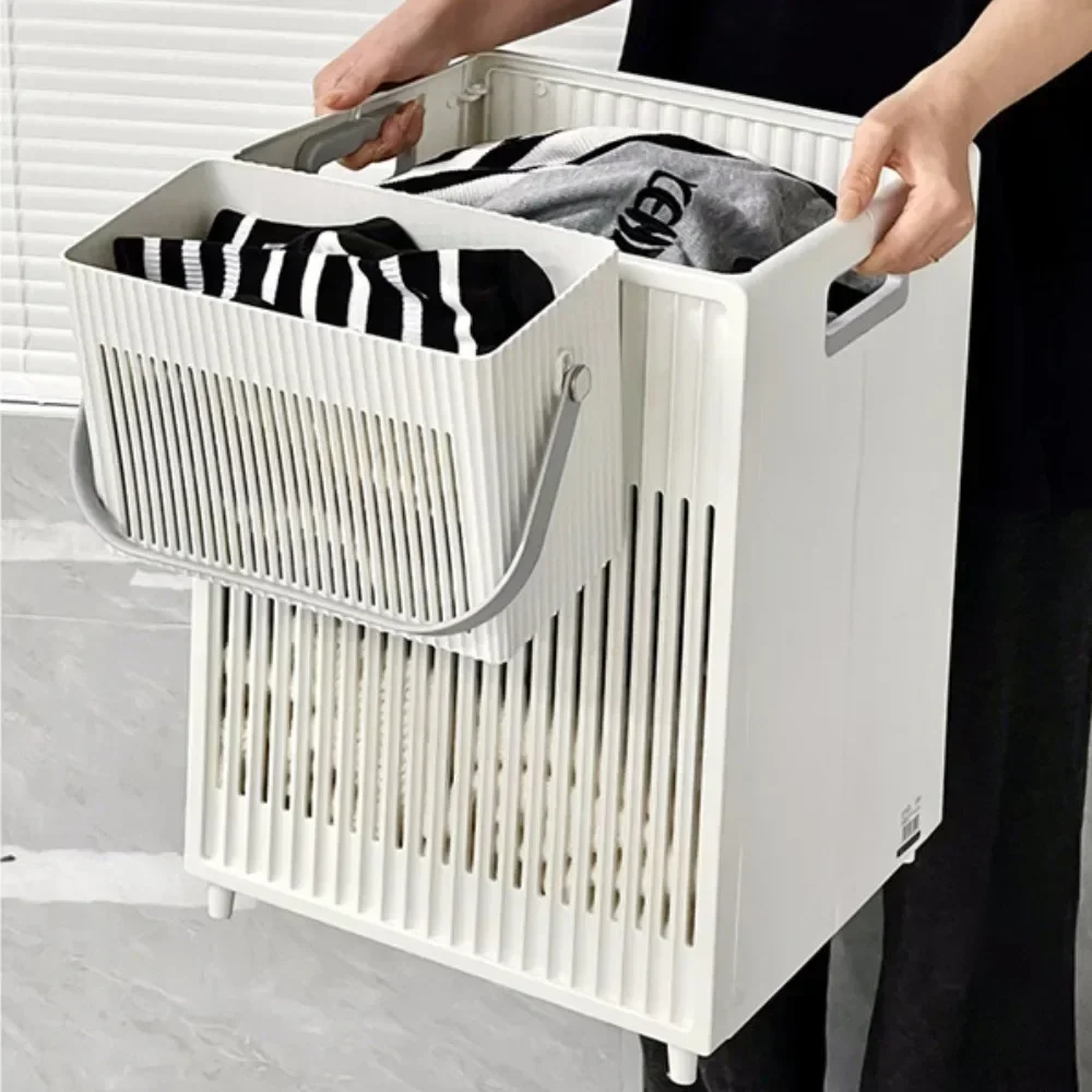 Foldable Dirty Clothes Basket Plastic Hollow Space Saving Laundry Basket Large Capacity Multifunction Bathroom Clothes Organizer
Foldable Dirty Clothes Basket Plastic Hollow Space Saving Laundry Basket Large Capacity Multifunction Bathroom Clothes Organizer