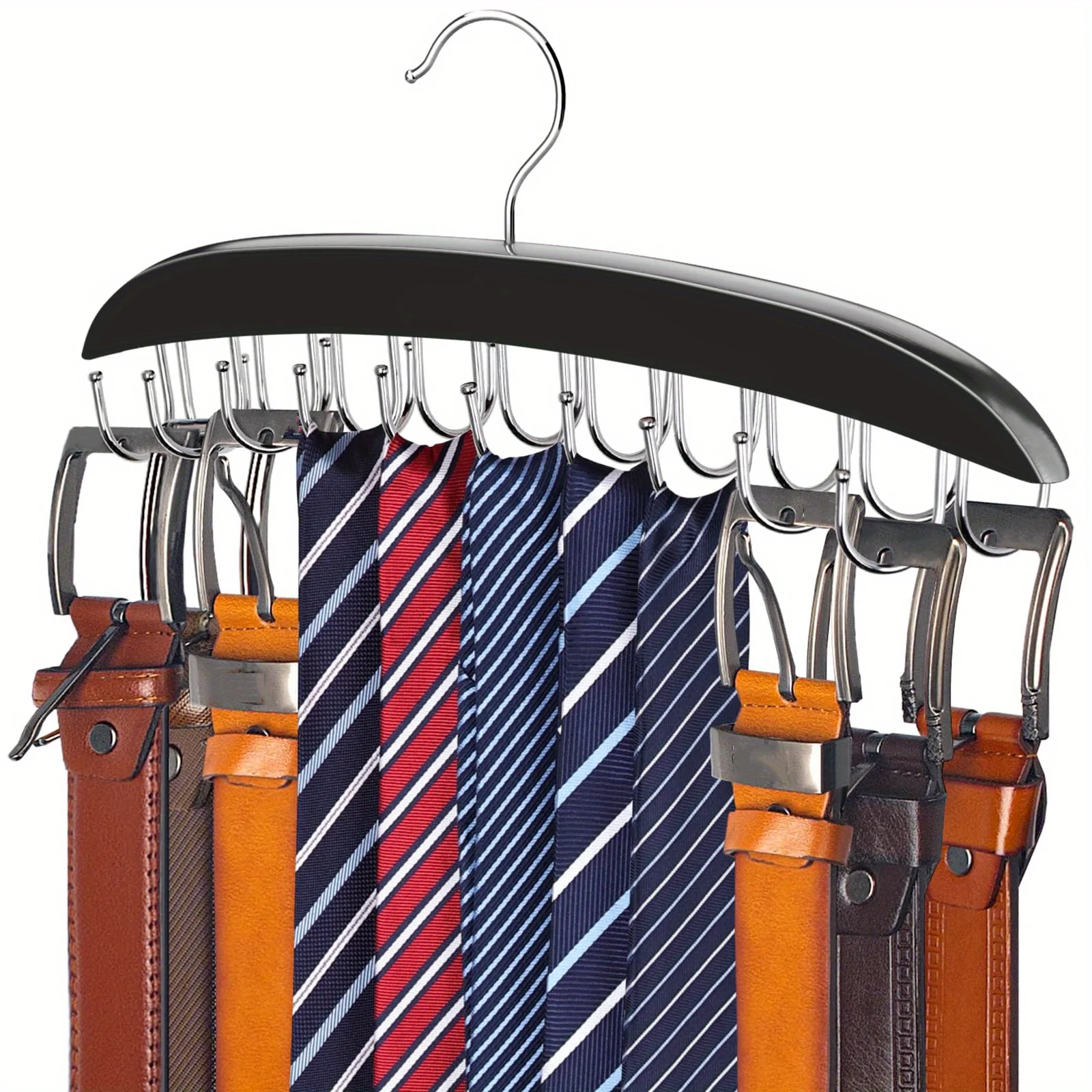 1pc Multi-Purpose Hanger Organizer - Holds Belts, Ties, Scarves, Camisoles, Bags - Space-Saving for Bathroom, Bedroom, Closet,
1pc Multi-Purpose Hanger Organizer - Holds Belts, Ties, Scarves, Camisoles, Bags - Space-Saving for Bathroom, Bedroom, Closet,