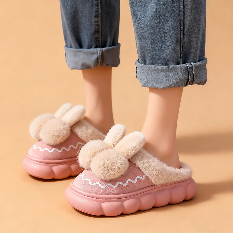Kids Bunny Plush Slippers - Cute Warm Non-Slip Winter Shoes for Girls
Kids Bunny Plush Slippers - Cute Warm Non-Slip Winter Shoes for Girls