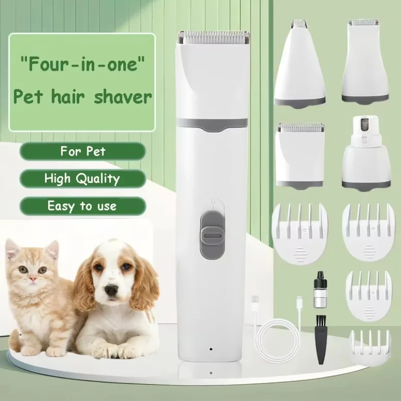 Multi-Functional Pet Grooming Tool Electric Shaver Blade Hair Remover Clipper Four-in-One Nail Grinding Trimmer
Multi-Functional Pet Grooming Tool Electric Shaver Blade Hair Remover Clipper Four-in-One Nail Grinding Trimmer