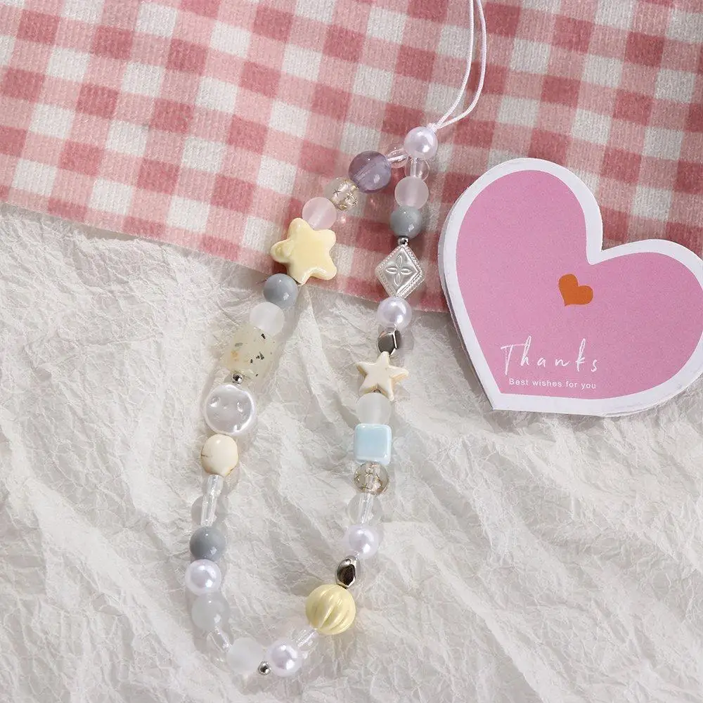 Star Pearl Beaded Phone Chain Phone Charms Hanging Cord Phone Strap Handmade Anti-Lost Mobile Lanyard Phone Pendant
Star Pearl Beaded Phone Chain Phone Charms Hanging Cord Phone Strap Handmade Anti-Lost Mobile Lanyard Phone Pendant