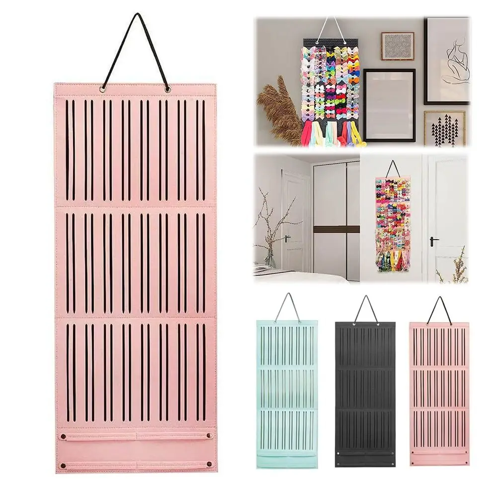 Вместительная войлочная настенная сумка-органайзер для заколок и бантов, экономящая место
Вместительная войлочная настенная сумка-органайзер для заколок и бантов, экономящая место