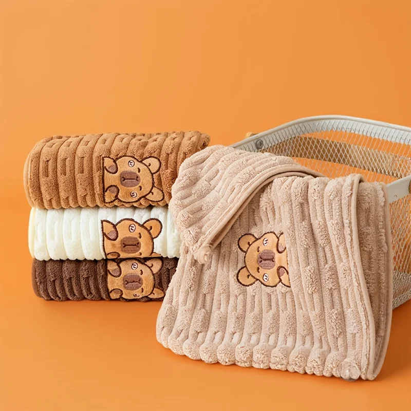 Capibala dry hair cap, quick drying for showering, daily dry hair towels for home use, cartoon embroidery dry hair cap
Capibala dry hair cap, quick drying for showering, daily dry hair towels for home use, cartoon embroidery dry hair cap