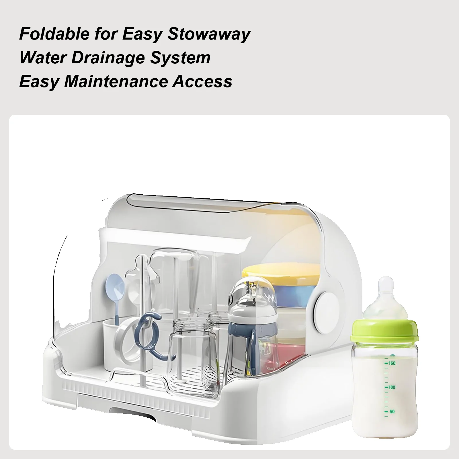 Baby Bottle Drying Rack Baby Bottle Organizer Storage Box With Lid And Detachable Drain Tray For Postpartum Care Center Kitchen
Baby Bottle Drying Rack Baby Bottle Organizer Storage Box With Lid And Detachable Drain Tray For Postpartum Care Center Kitchen