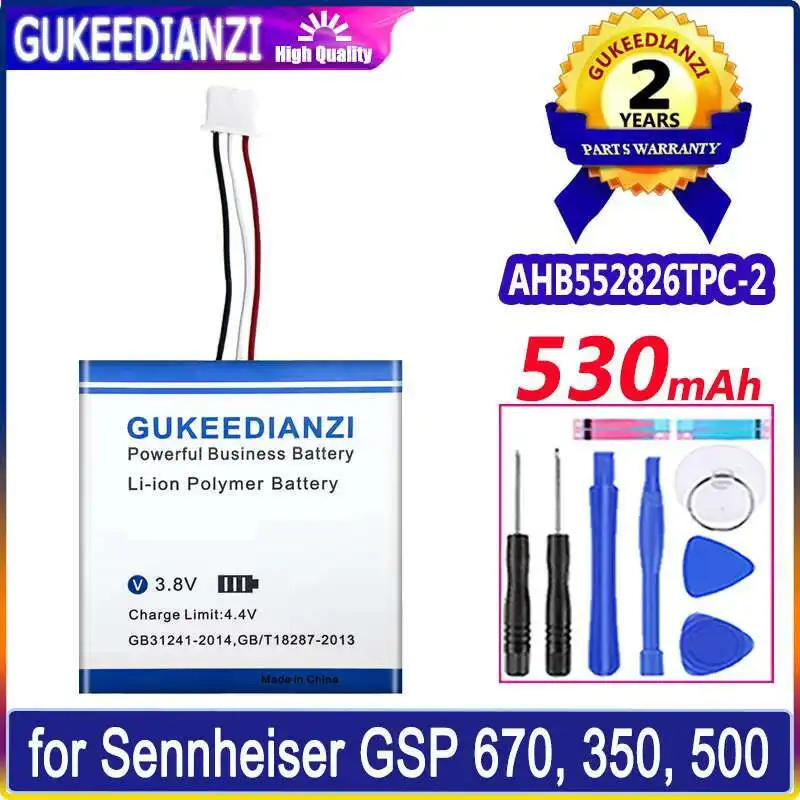 GUKEEDIANZI Battery AHB552826TPC-2 530mAh for Sennheiser GSP 670 350 500 Batteries
GUKEEDIANZI Battery AHB552826TPC-2 530mAh for Sennheiser GSP 670 350 500 Batteries