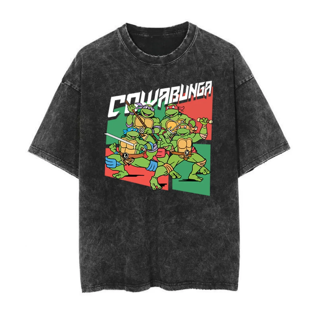 2025 Summer American style high street loose Tshirt American animated cartoon distressed washed retro men's washed T-shirt
2025 Summer American style high street loose Tshirt American animated cartoon distressed washed retro men's washed T-shirt