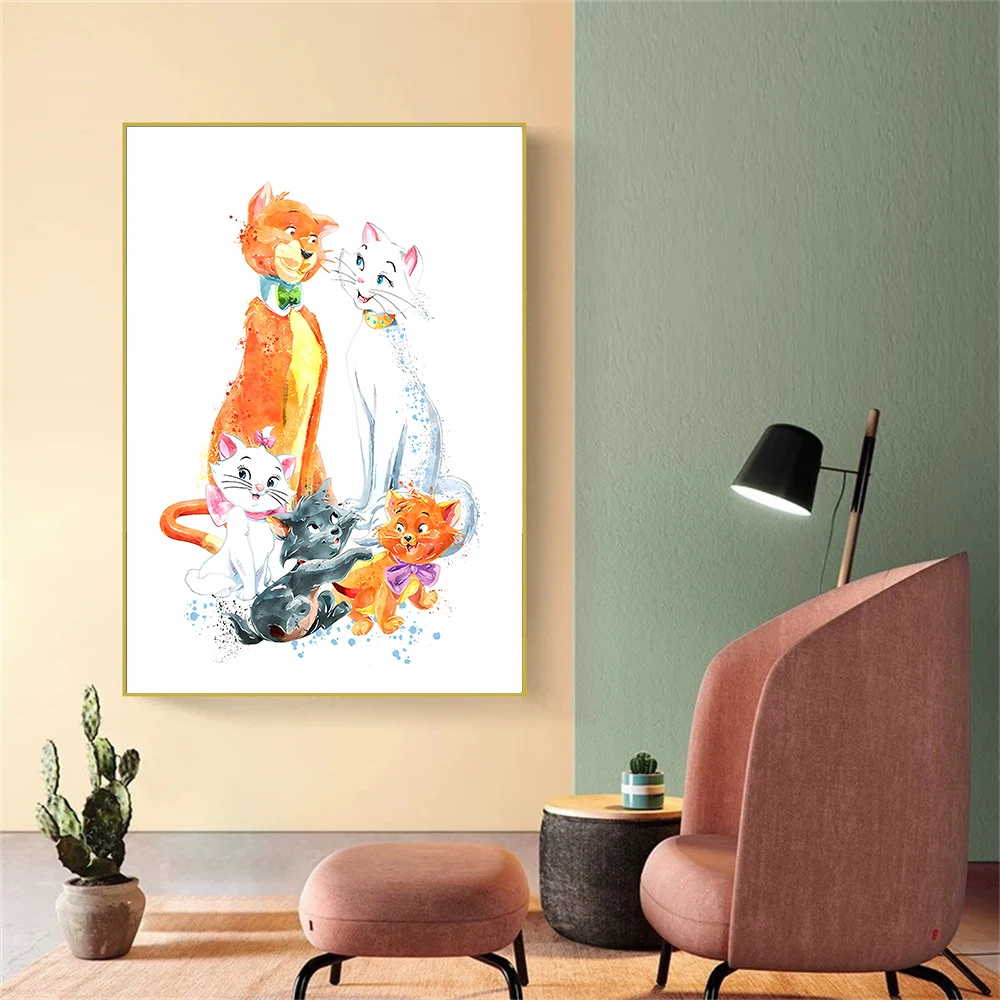 Cat Adventures Watercolor Painting Cat Adventures Canvas Poster Kindergarten Art Children's Room Wall Art Disney Art Home Decor
Cat Adventures Watercolor Painting Cat Adventures Canvas Poster Kindergarten Art Children's Room Wall Art Disney Art Home Decor